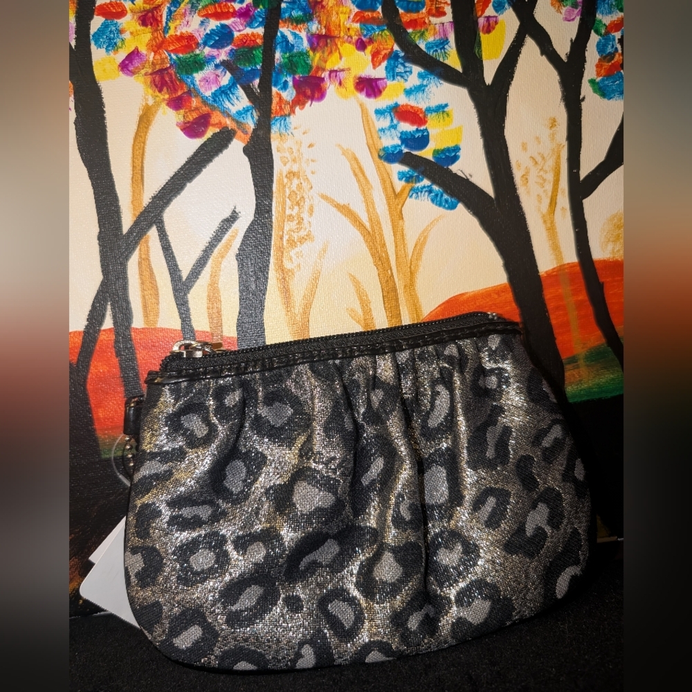 Coach Ocelot Print Wristlet